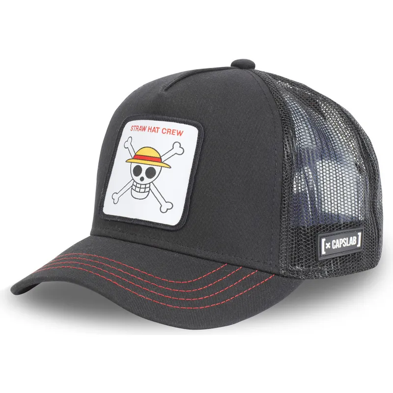 sort-trucker-kasket-til-drenge-straw-hat-pirates-kidsku2-one-piece-fra-capslab