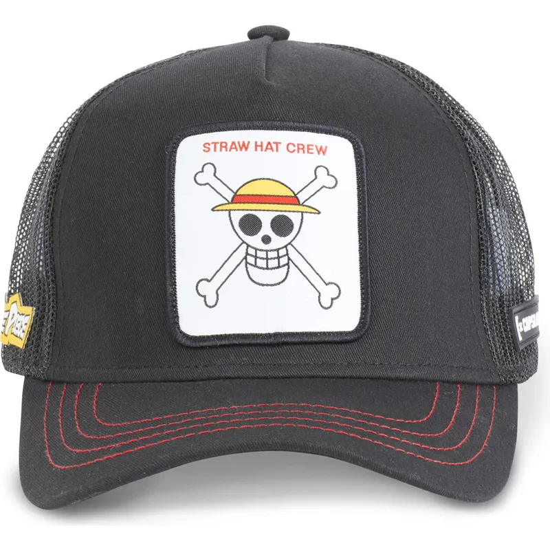 sort-trucker-kasket-til-drenge-straw-hat-pirates-kidsku2-one-piece-fra-capslab