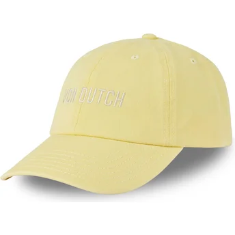 Gul justerbar curved cap LYEL fra Von Dutch