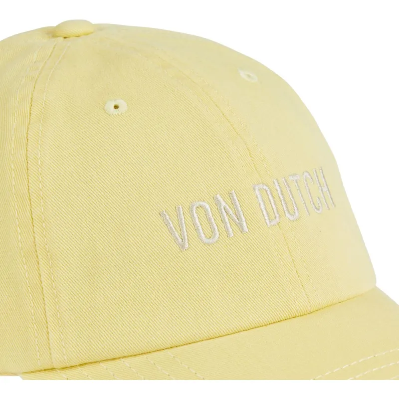 gul-justerbar-curved-cap-lyel-fra-von-dutch