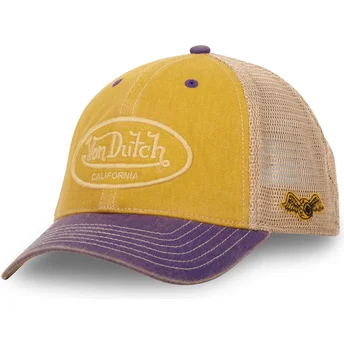 Von Dutch MAC4 Gul og Lilla Trucker Hat