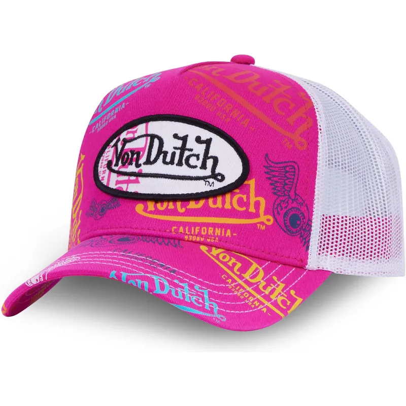 rosa-og-hvid-trucker-kasket-le-fus-fra-von-dutch