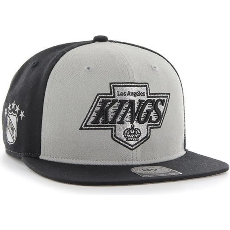 kasketter-flad-gra-snapback-fra-los-angeles-kings-nhl-af-47-brand