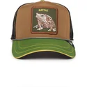 trucker-kasket-brun-sort-og-tudse-gron-battle-rash-zits-and-pimple-insert-coin-vol2-the-farm-fra-goorin-bros