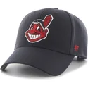 kasketter-buet-marinebla-justerbar-rem-fra-cleveland-indians-mlb-af-47-brand