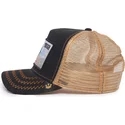 trucker-kasket-sort-og-beige-boffel-tough-model-no-70u9h-rodeo-the-farm-fra-goorin-bros