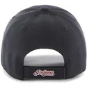 kasketter-buet-marinebla-justerbar-rem-fra-cleveland-indians-mlb-af-47-brand