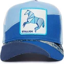 trucker-kasket-bla-hest-stallion-self-reliant-farmigami-the-farm-fra-goorin-bros
