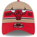justerbar-9twenty-draft-2024-brun-og-rod-buet-kasket-fra-chicago-bulls-nba-fra-new-era