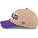 justerbar-9twenty-draft-2024-brun-og-violet-buet-cap-fra-los-angeles-lakers-nba-fra-new-era