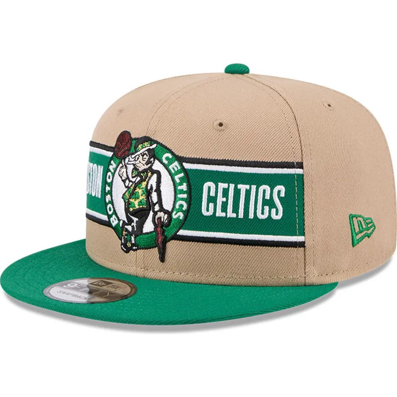 brun-og-gron-flat-cap-snapback-9fifty-draft-2024-fra-boston-celtics-nba-fra-new-era