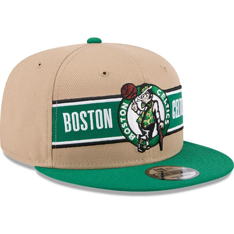 brun-og-gron-flat-cap-snapback-9fifty-draft-2024-fra-boston-celtics-nba-fra-new-era