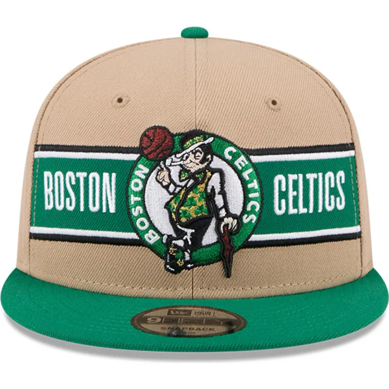 brun-og-gron-flat-cap-snapback-9fifty-draft-2024-fra-boston-celtics-nba-fra-new-era
