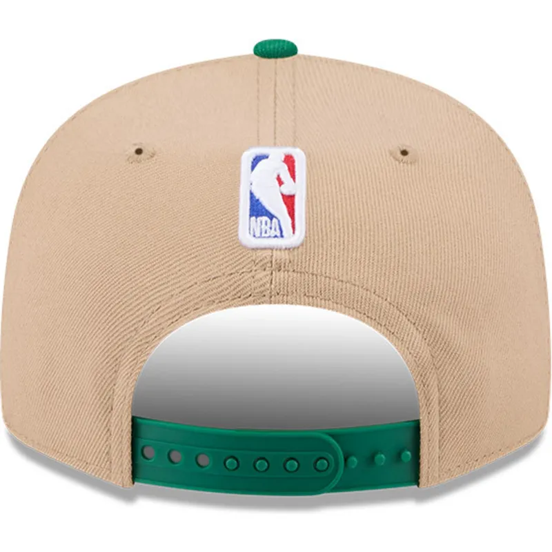brun-og-gron-flat-cap-snapback-9fifty-draft-2024-fra-boston-celtics-nba-fra-new-era