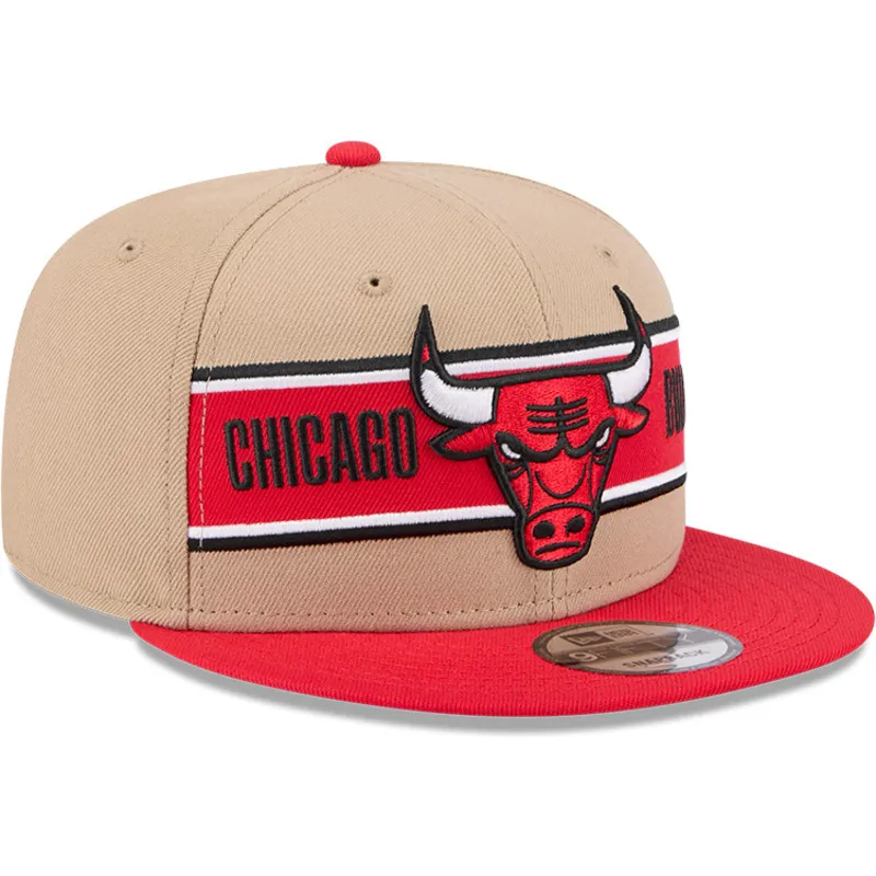brun-og-rod-flat-cap-snapback-9fifty-draft-2024-fra-chicago-bulls-nba-fra-new-era