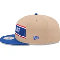 brun-og-bla-snapback-fladskygget-kasket-9fifty-draft-2024-nba-fra-new-era