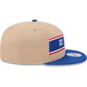 brun-og-bla-snapback-fladskygget-kasket-9fifty-draft-2024-nba-fra-new-era