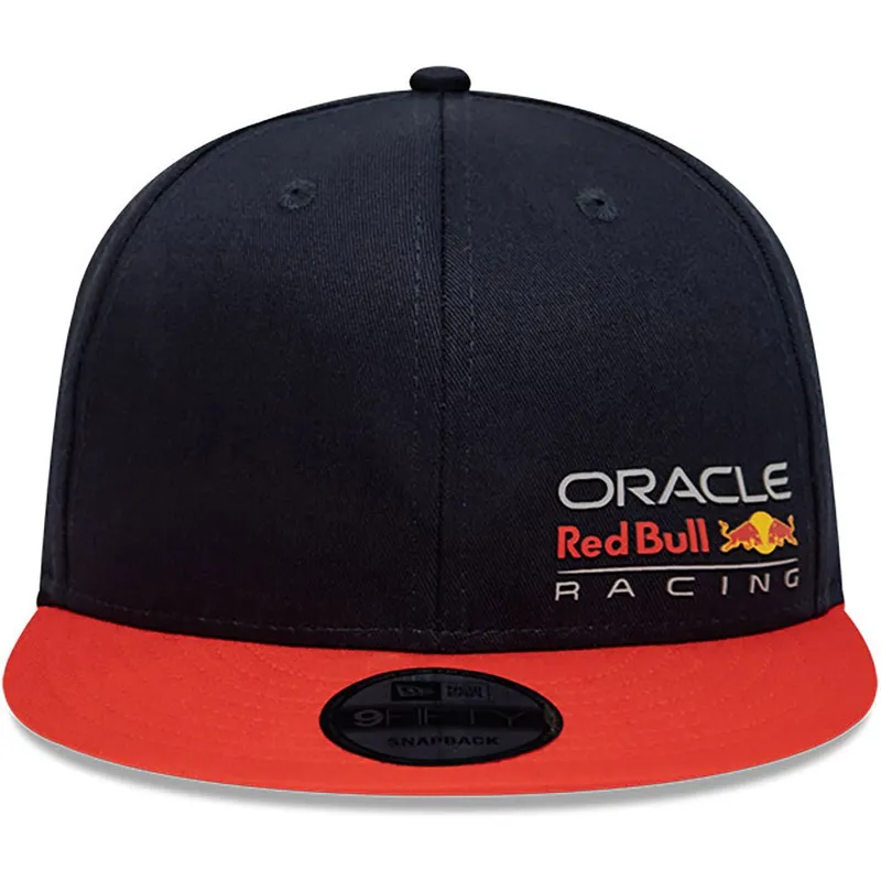 flad-kasket-marinebla-og-orange-snapback-9fifty-essential-fra-red-bull-racing-formula-1-fra-new-era