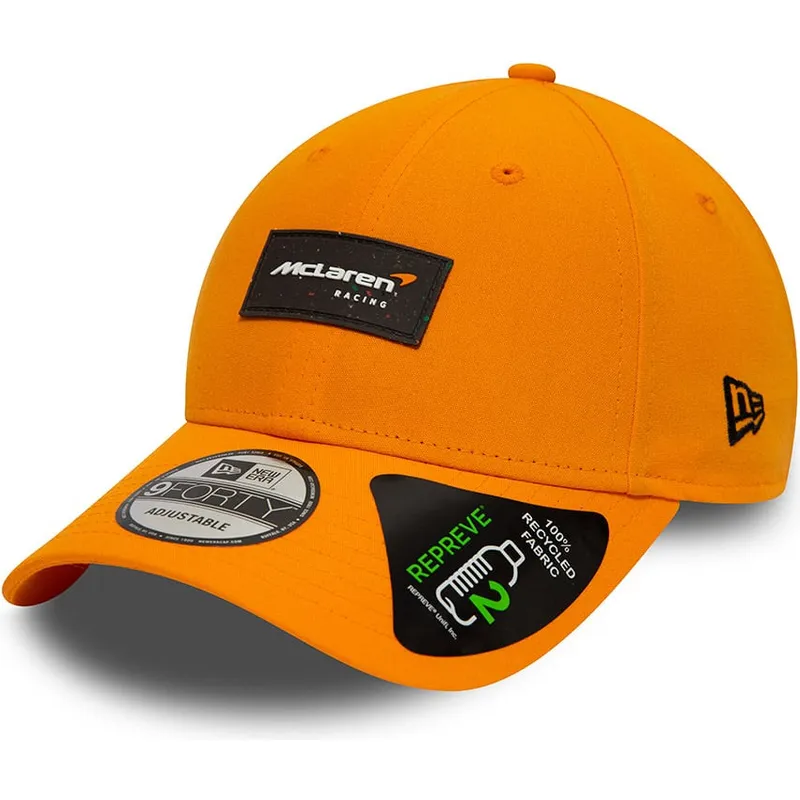 kasketter-buet-orange-snapback-9forty-repreve-fra-mclaren-racing-formula-1-af-new-era kasketter-buet-orange-snapback-9forty-repreve-fra-mclaren-racing-formula-1-af-new-era