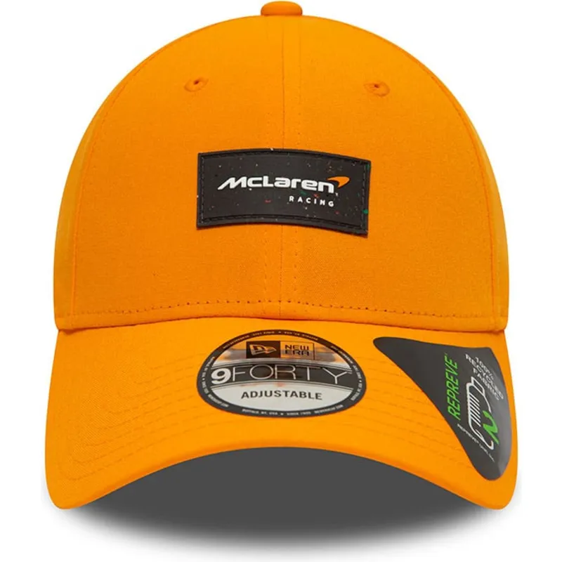 kasketter-buet-orange-snapback-9forty-repreve-fra-mclaren-racing-formula-1-af-new-era kasketter-buet-orange-snapback-9forty-repreve-fra-mclaren-racing-formula-1-af-new-era