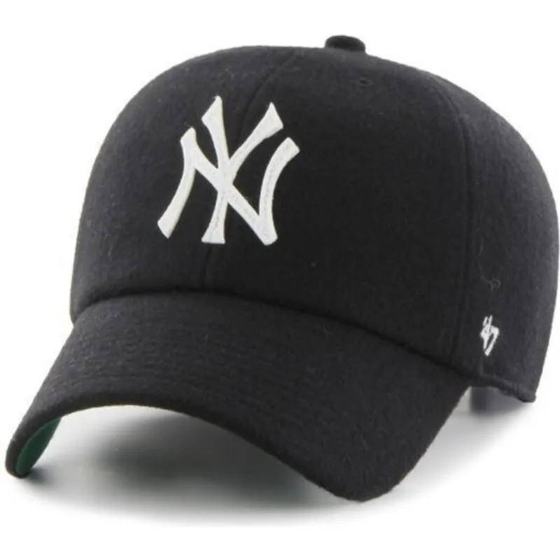 kasketter-buet-sort-justerbar-rem-cinta-de-piel-fra-new-york-yankees-mlb-af-47-brand kasketter-buet-sort-justerbar-rem-cinta-de-piel-fra-new-york-yankees-mlb-af-47-brand