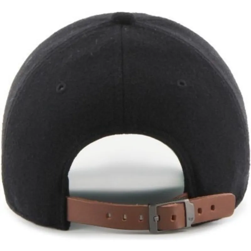 kasketter-buet-sort-justerbar-rem-cinta-de-piel-fra-new-york-yankees-mlb-af-47-brand kasketter-buet-sort-justerbar-rem-cinta-de-piel-fra-new-york-yankees-mlb-af-47-brand