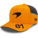kasketter-buet-orange-snapback-oscar-piastri-9fifty-original-fit-fra-mclaren-racing-formula-1-af-new-era