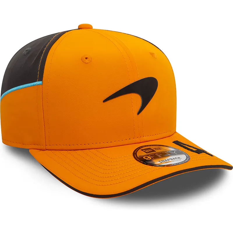 kasketter-buet-orange-snapback-lando-norris-9fifty-original-fit-fra-mclaren-racing-formula-1-af-new-era