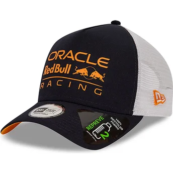 Gorra trucker navyblå og hvid E Frame REPREVE fra Red Bull Racing Formula 1 af New Era