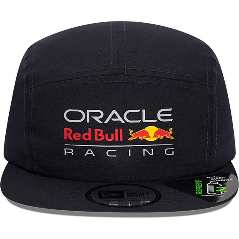 kasketter-flad-marinebla-justerbar-rem-camper-repreve-fra-red-bull-racing-formula-1-af-new-era
