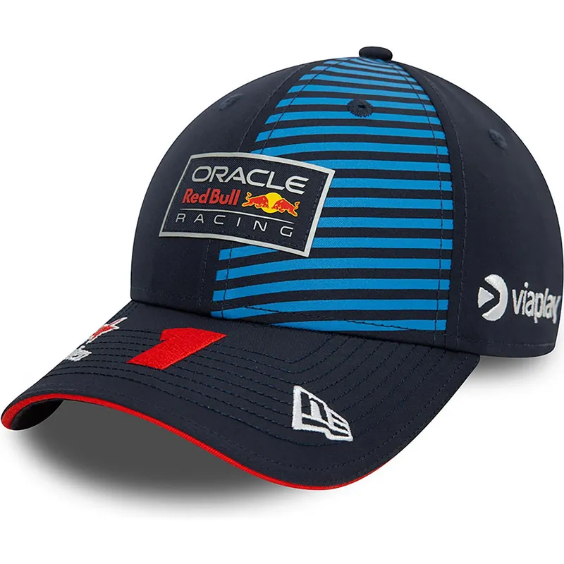kasketter-buet-marinebla-snapback-max-verstappen-9forty-fra-red-bull-racing-formula-1-af-new-era