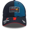 morkebla-snapback-kasket-med-buet-skygge-max-verstappen-9forty-fra-red-bull-racing-formel-1-fra-new-era