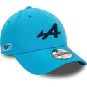 new-era-curved-brim-9forty-essential-repreve-alpine-f1-team-formula-1-blue-snapback-cap