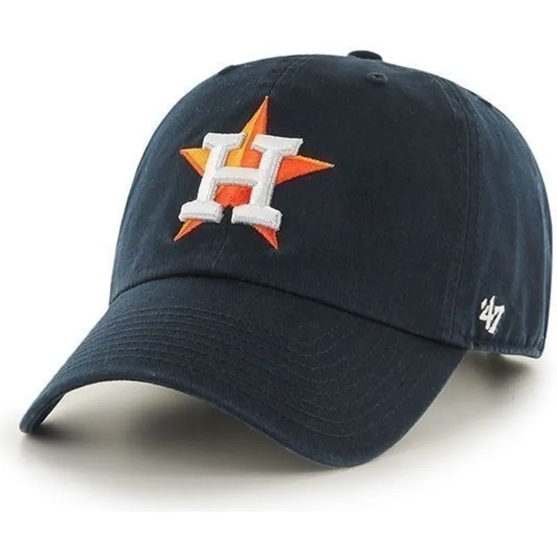 kasketter-buet-marinebla-justerbar-rem-fra-houston-astros-mlb-af-47-brand