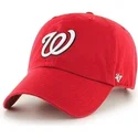 kasketter-buet-rod-justerbar-rem-fra-washington-nationals-mlb-af-47-brand
