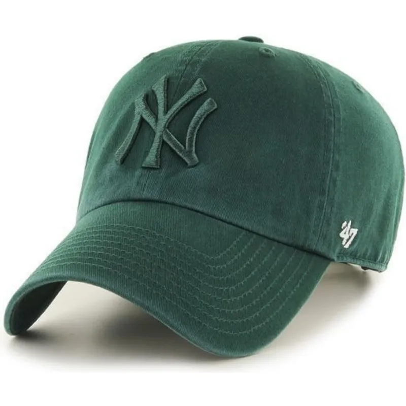 kasketter-buet-gron-justerbar-rem-fra-new-york-yankees-mlb-af-47-brand