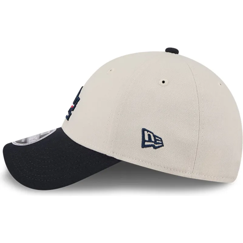 los-angeles-dodgers-mlb-new-era-9forty-stretch-snap-4th-of-july-beige-og-marinebla-snapback-kasket