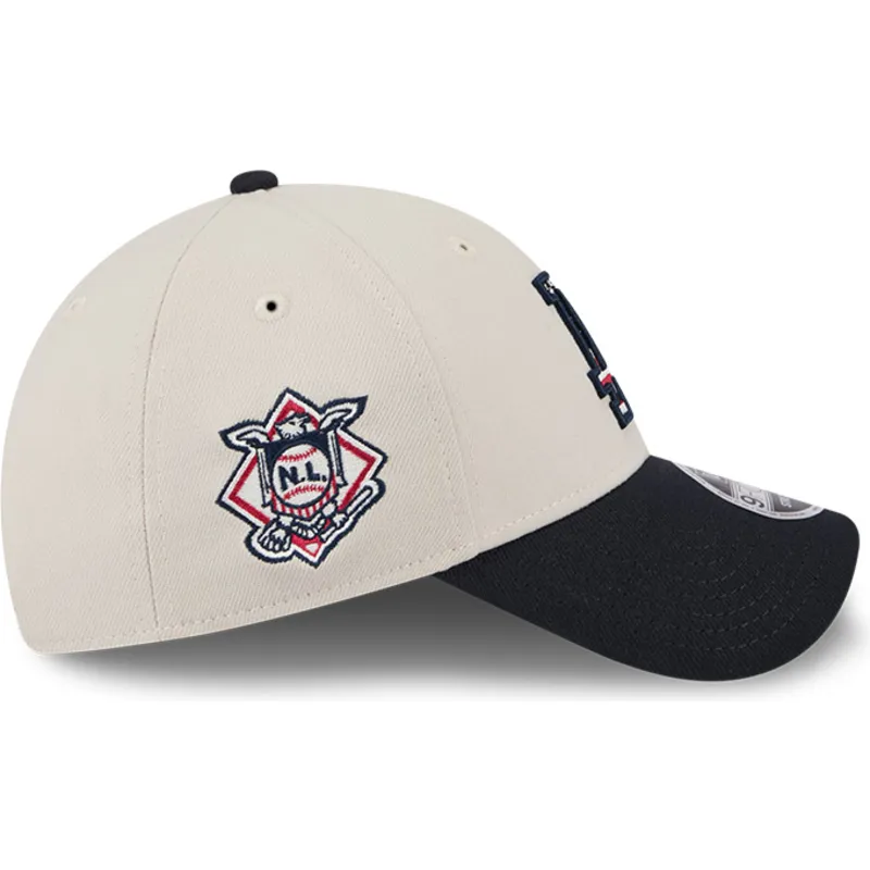 los-angeles-dodgers-mlb-new-era-9forty-stretch-snap-4th-of-july-beige-og-marinebla-snapback-kasket