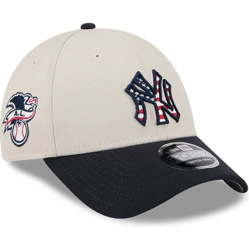 kasketter-buet-beige-snapback-9forty-stretch-snap-4th-of-july-fra-new-york-yankees-mlb-af-new-era