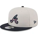 kasketter-flad-beige-snapback-9fifty-4th-of-july-fra-atlanta-braves-mlb-af-new-era