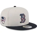 beige-og-marinebla-snapback-9fifty-4th-of-july-boston-red-sox-mlb-kasket-fra-new-era