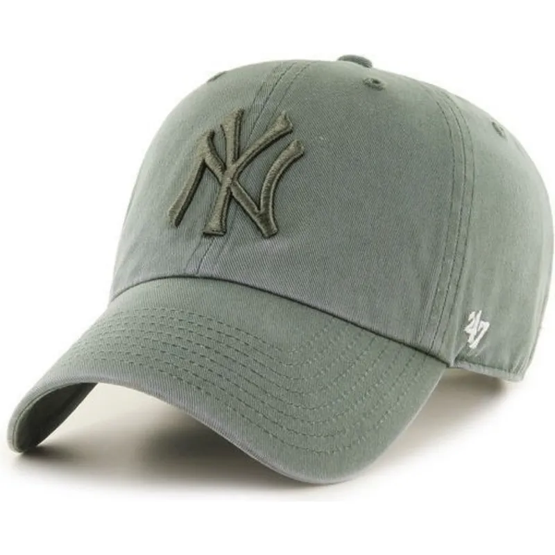kasketter-buet-gron-justerbar-rem-fra-new-york-yankees-mlb-af-47-brand