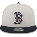 beige-og-marinebla-snapback-9fifty-4th-of-july-boston-red-sox-mlb-kasket-fra-new-era