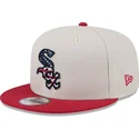 beige-og-rod-flad-kasket-snapback-9fifty-4th-of-july-fra-chicago-white-sox-mlb-fra-new-era