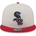 beige-og-rod-flad-kasket-snapback-9fifty-4th-of-july-fra-chicago-white-sox-mlb-fra-new-era