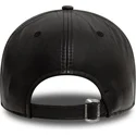 sort-justerbar-curved-kasket-9forty-leather-fra-new-york-yankees-mlb-fra-new-era