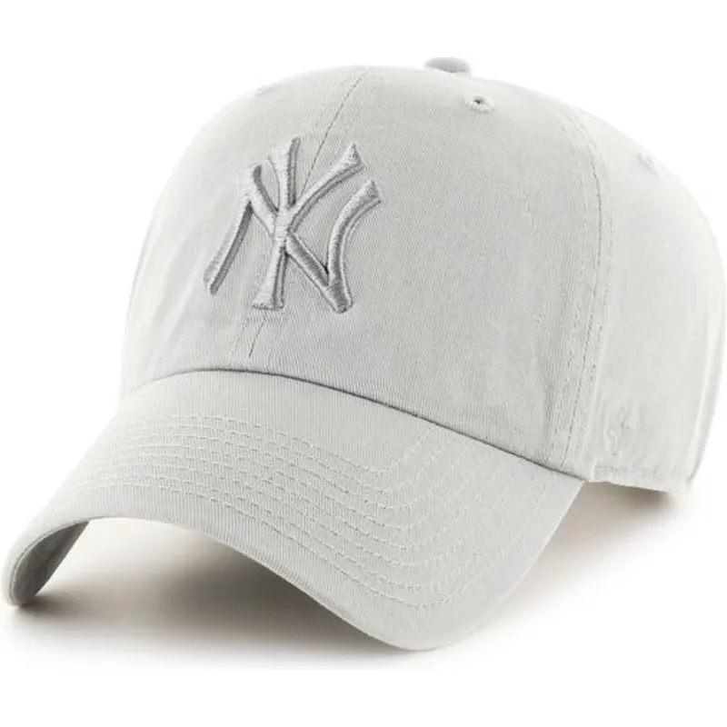 kasketter-buet-gra-justerbar-rem-claro-fra-new-york-yankees-mlb-af-47-brand