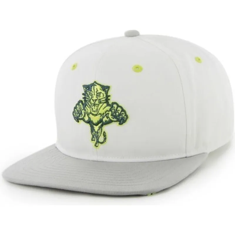 kasketter-flad-hvid-snapback-fra-florida-panthers-nhl-af-47-brand