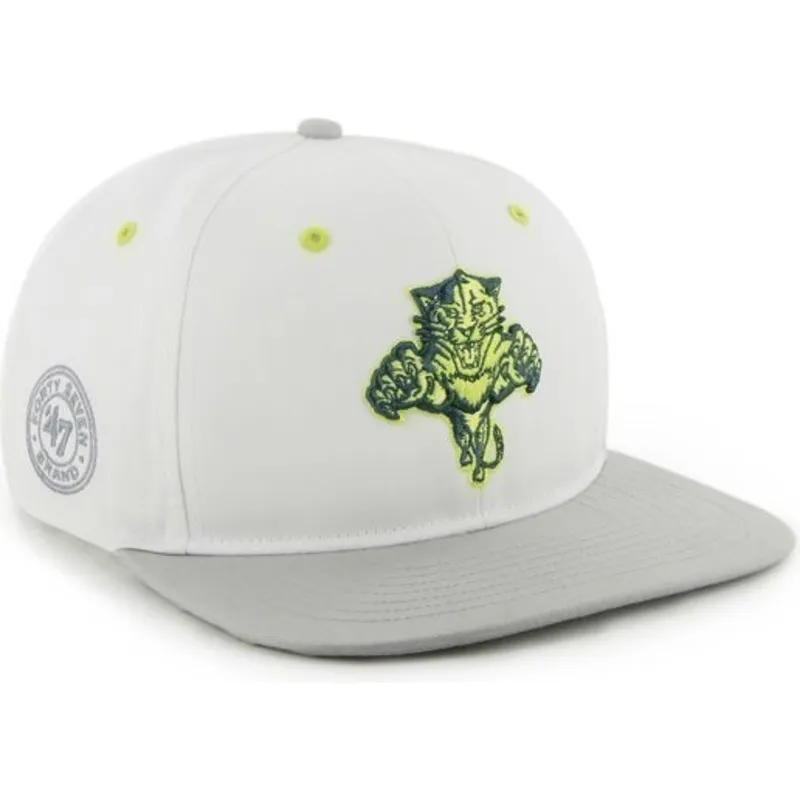 kasketter-flad-hvid-snapback-fra-florida-panthers-nhl-af-47-brand
