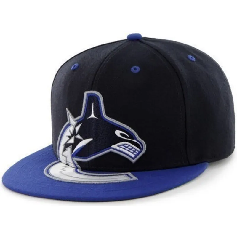 kasketter-flad-sort-snapback-fra-vancouver-canucks-nhl-af-47-brand